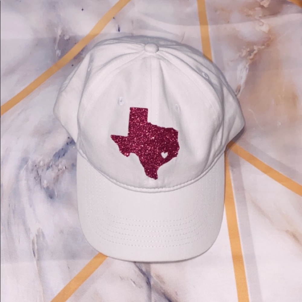 Pink glitter Texas hat